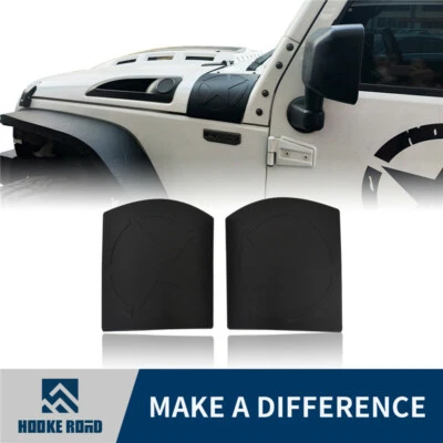 Black Body Armor Plate Side Cowl Cover Trim Five Star for 07-18 Jeep Wrangler JK Foto 1 de 4