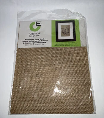 Springs Creative Essentials Laminated Burlap Sheets (Pack of 3) PRINTABLE ! - Image 1 of 4