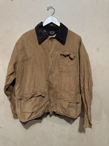 Vtg 70s/80s Blue Bill By Redhead Gamebag Brown Hunting Jacket Size L USA MADE - Picture 1 of 6