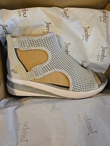 JBU Sport Shoes Nadine High Top Back Zipped Wedges Women's 8 BNIB - Picture 1 of 4