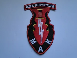 Parche de las Fuerzas Especiales de Turquía MAK blanco-rojo aprox. 10x 6 cm - Imagen 1 de 1
