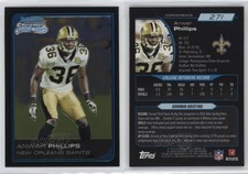 2006 Bowman Chrome Anwar Phillips #271 Rookie RC