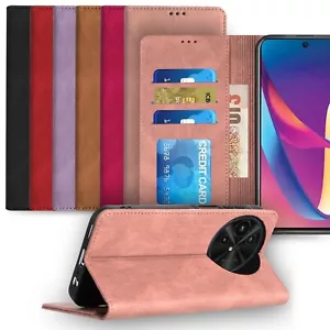 For TCL 50 XL 50XL 5G Vegan Leather Case ID Card Money Holder Magnetic Closure - Picture 1 of 21