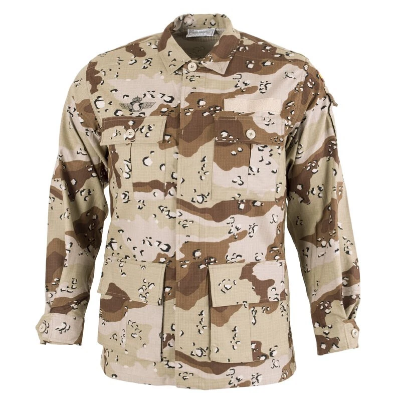 Authentic Spanish Air Force Desert Field Shirt Six Color Desert Camo Pattern - Image 1 of 3