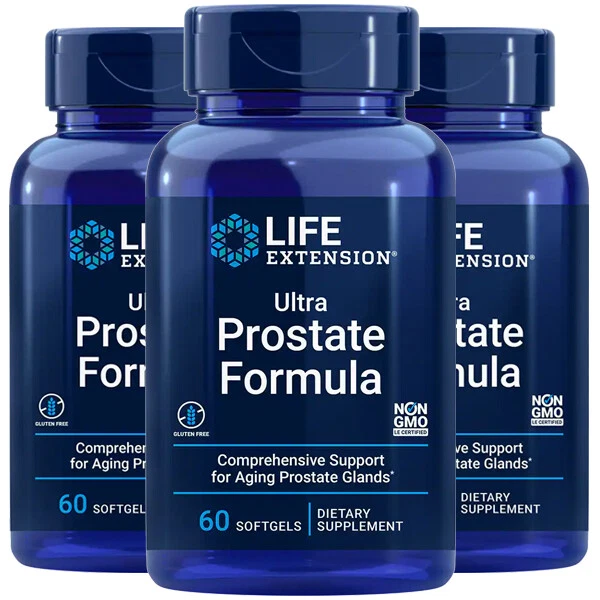 Life Extension Ultra Natural Prostate 3X60 gels Pygeum/Beta Sitosterol/Phosphol - Image 1 of 2