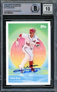 Juan Soto 2020 Topps On Demand Summer Blockbuster Gem 10 Auto Card Beckett