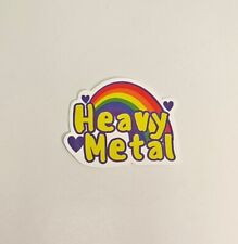Heavy Metal Laptop Sticker / Rainbow Decal