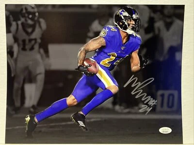 Foto firmada por Marcus Peters Baltimore Ravens 11x14 JSA Foto 1 de 4