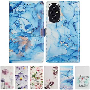 For Huawei Honor X6A X7B X8A 90 X7 Luxury Pattern Wallet Case Phone Case Cover - Picture 1 of 22