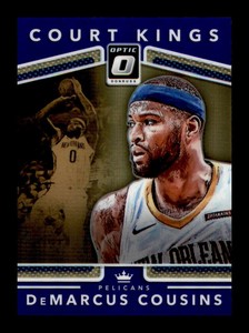2017-18 Donruss Optic Court Kings DeMarcus Cousins #23 Purple Holo Prizm 