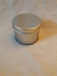 Aluminum Candle Jar with Lid Round Container is Empty tin Storage Box Jar - Picture 1 of 6