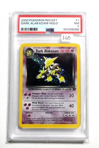 2000 POKEMON ROCKET DARK ALAKAZAM-HOLO #1 PSA7 NEAR MINT - Picture 1 of 2
