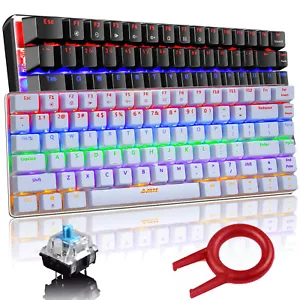 AK33 LED retroilluminato Anti-ghosting USB Wired Gaming Tastiera Meccanica PC - Foto 1 di 18