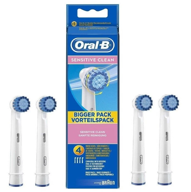 Braun Oral-B Sensitive Clean Electric Toothbrush Replacement Brush Heads