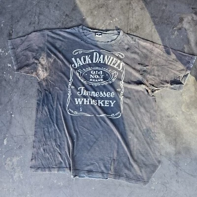Jack Daniel's Vintage Distressed And Faded Tee Shirt t-shirt Size 2XL - Image 1 of 4
