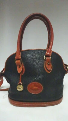 Bolso de hombro vintage Dooney & Bourke de cuero para todo clima Norfolk Case Foto 1 de 4