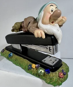 Vintage Disney Snow White Seven Dwarfs Sleepy Stapler Desk Accessory - Picture 1 of 12