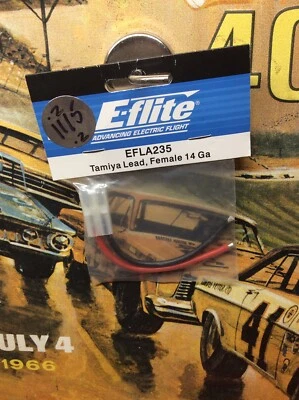 E-flite Tamiya Lead Female 14 Gauge NewInPack USA Shipped - Image 1 of 2