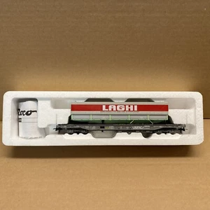 Roco 66710 Standard deep-well flat car "HUPAC" LAGHI - Picture 1 of 5
