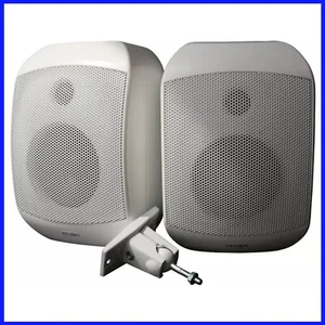 Vision Speakers SP-1300 70w - White - Wall Mount Satellite Speakers With Bracket - Picture 1 of 24