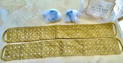 Corbatas con ganchos Pottery Barn color marrón 100 % seda con cuentas Foto 1 de 4