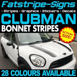 passend für MINI CLUBMAN HONNET STREIFEN GRAFIK AUFKLEBER TURBO R55 CLUBVAN - Bild 1 von 2
