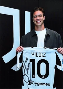 Kenan Yildiz (13x18cm / 7x5" ) JUVENTUS Autogramm signed PHOTO PROOF GF151 UH - Picture 1 of 2