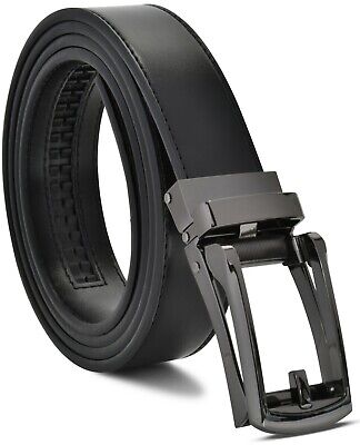 Men's Ratchet Belt Genuine Leather Mens Belt With Slide Ratchet Belts For Men • 12.99€