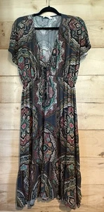 Johnny Was Womens Spezia Tie-Front Coverup Dress Cruise Resort Mandala Large - Picture 1 of 9