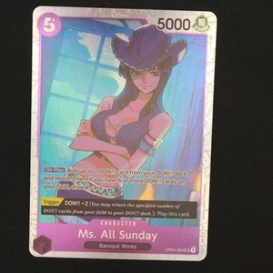 Ms. All Sunday Kingdoms of Intrigue One Piece OP04-064 SR FOIL NM - Picture 1 of 6