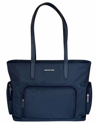 Michael Kors Khai LG Multifunction Laptop Pocket Tote Shoulder Bag Dark Navy - Image 1 of 4