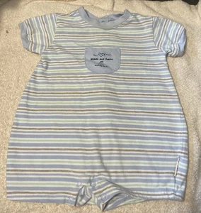 Gymboree vintage 1992 Plains & TrainsBubble Suit Romper INFANT 6-12 months - Picture 1 of 5