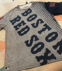 Camisa gris atlética talla grande de los Medias Rojas de Boston MLB mercancía genuina para hombre - Imagen 1 de 5