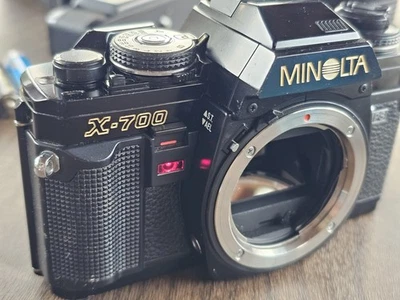 Minolta X-700 X700 MPS Black 35mm Film Camera Body Only TESTED WORKING CONDITION - Image 1 of 4