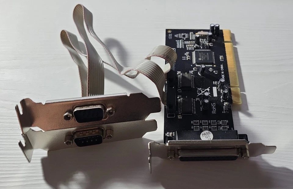 ASIX MCS9865IV 1 x LPT + 2 x RS-232 PCI Erweiterungskarte low profile  - Bild 1 von 1