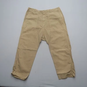 Nili Lotan Luna Damenhose Größe 10 Beige tiefer Schritt Leinenmischung Hose - Bild 1 von 12