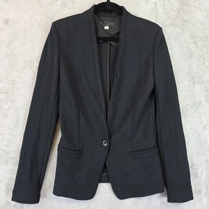 Diesel Blazer Jacket Women's Size XXS Black Knit Fitted Slim One Button Stretch - Picture 1 of 14