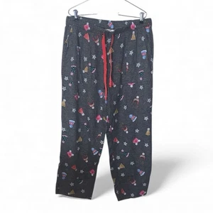 Joyspun Festivo Navidad Sombreros Gris Pijama Pantalones Bolsillos Cordones - Imagen 1 de 7