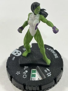 Heroclix Incredible Hulk set She-Hulk #007 Common figure w/card! - Picture 1 of 4