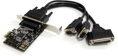 Startech.Com 2S1P PCI Express Serial Parallel Combo Card with Breakout Cable - P - Image 1 of 4