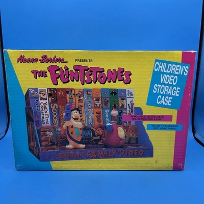 Hanna-Barbera The Flintstones VHS Storage Case – Fred & Dino–Vintage Kids Video  - Image 1 of 2