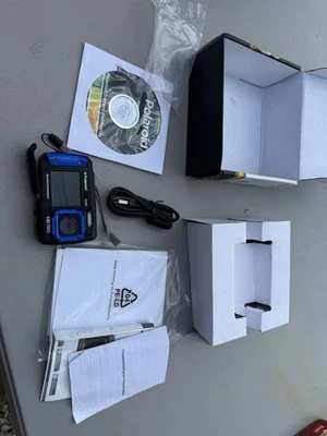 Polaroid Digital Camera iE090 18MP Blue Underwater Shockproof DualScreen Tested - Image 1 of 4