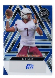 2024 Leaf Press Pass Premium Reflector Blue Autograph /20 T.J. Finley RC #BA-TJF - Picture 1 of 3