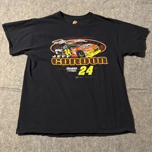 NASCAR Jeff Gordon T Shirt Mens Large Graphic Print Black Short Sleeves 24 - Picture 1 of 6