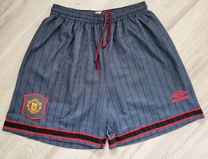 Manchester United 1995 - 1996 Away football Umbro shorts size 34