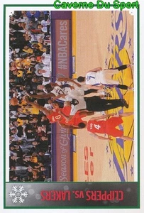 373 CLIPPERS VS LAKERS CHRISTMAS DAY MATCHUPS STICKER NBA BASKETBALL 2017 PANINI - Picture 1 of 1