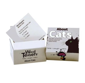 NEW WORD TEASERS ABOUT CATS CONVERSATION 150 TRIVIA CARDS SEALED - Picture 1 of 5