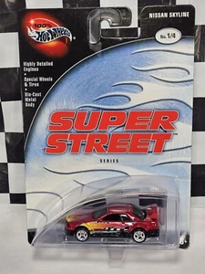 🔥 Rara Auto Hot Wheels 2002 100% Super Street Series Rossa Nissan Skyline 1/4 VHTF - Foto 1 di 13