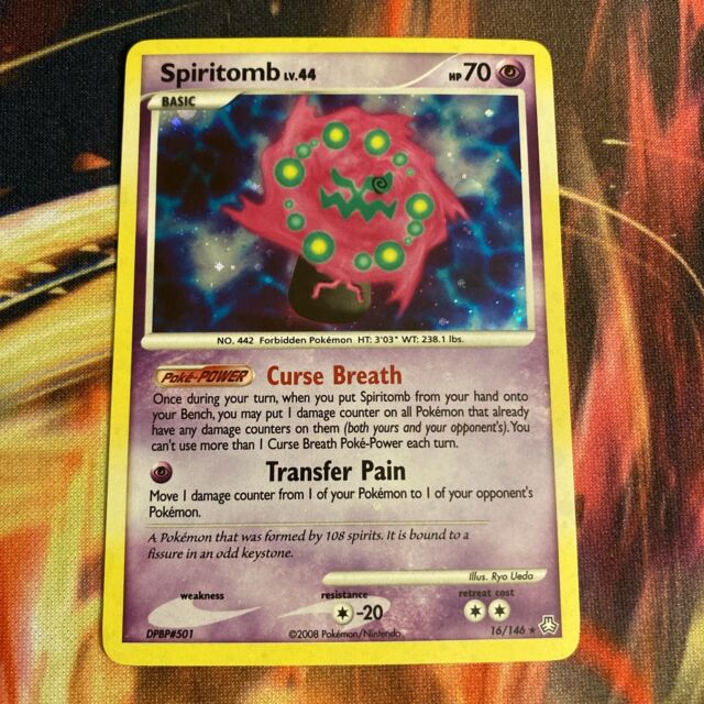 Spiritomb DP5 Legends Awakened Pokemon 1st Edition DPBP#501