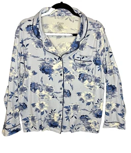 Flora by Flora Nikrooz Floral Nachthemd Baumwolle Interlock Langarm Medium Neu - Bild 1 von 7